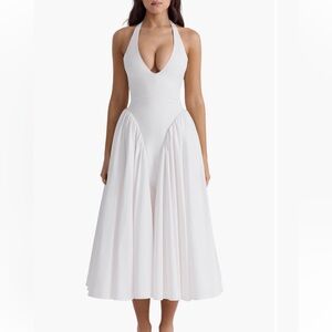 House of CB White Midi Dress